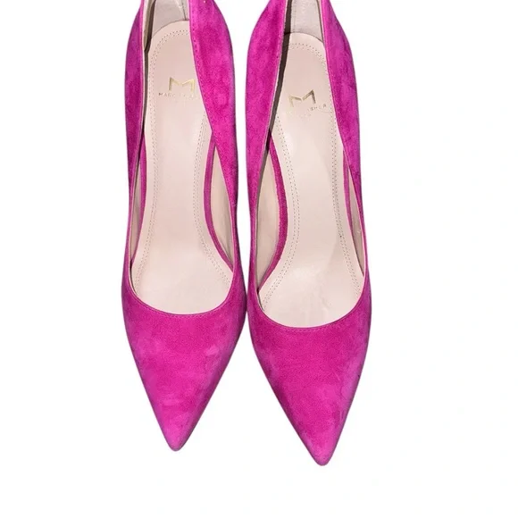 Marc Fisher Pink Suede Pumps - Picture 4 of 5